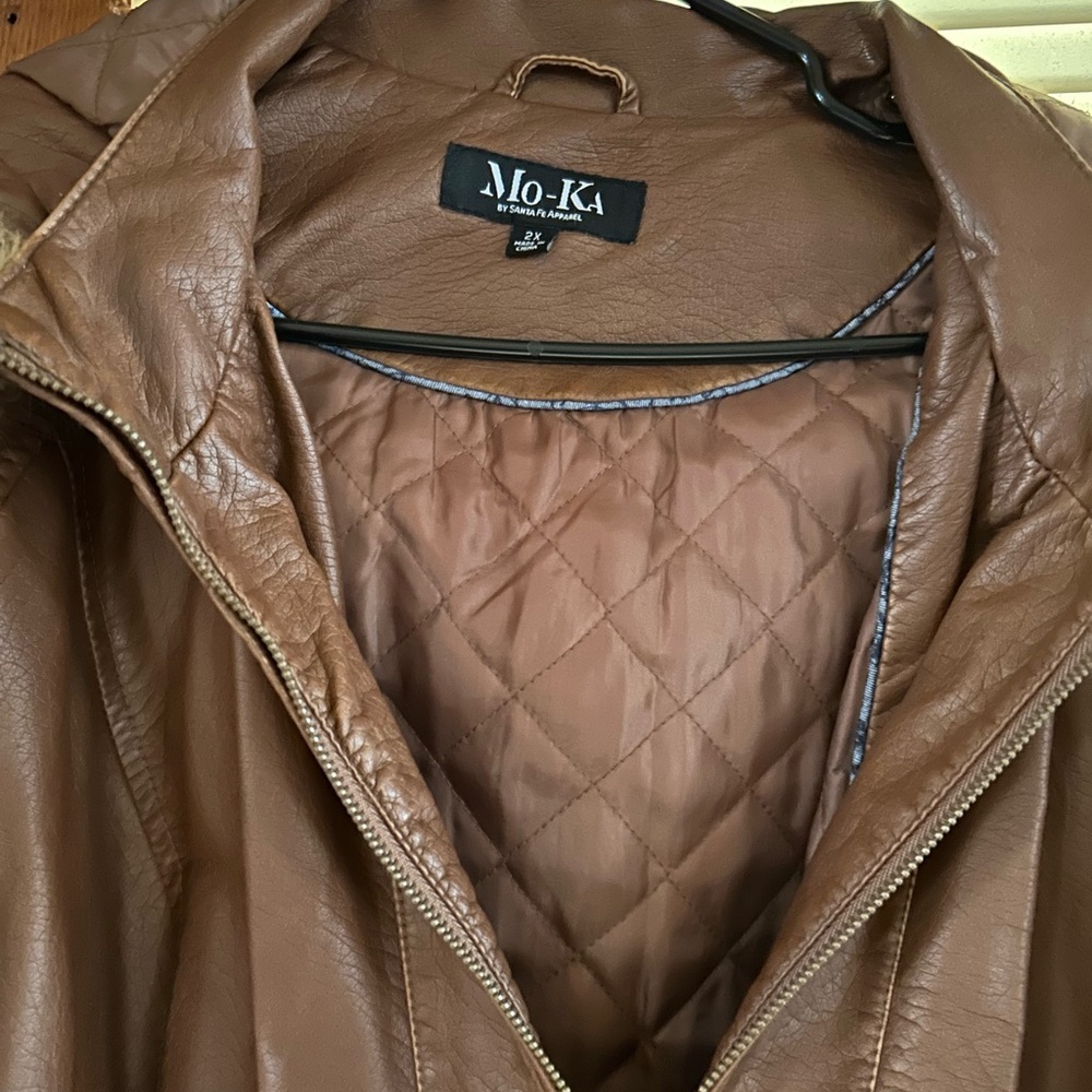 Mo-Ka Brown Leather Jacket